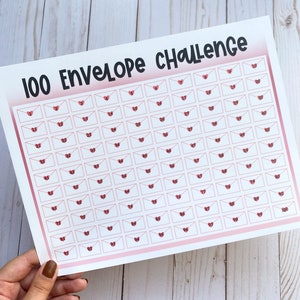 DIGITAL DOWNLOAD | 100 Envelope Savings Challenge Tracker | Savings Challenge