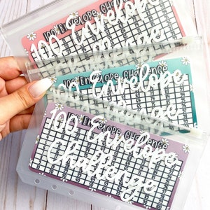 100 Envelope Challenge | Ombré Laminated Reusable Trackers & Zipper Envelope | Cash Envelope Savings Challenge