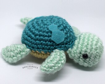Cute Crochet Sea Turtle Amigurumi Plush