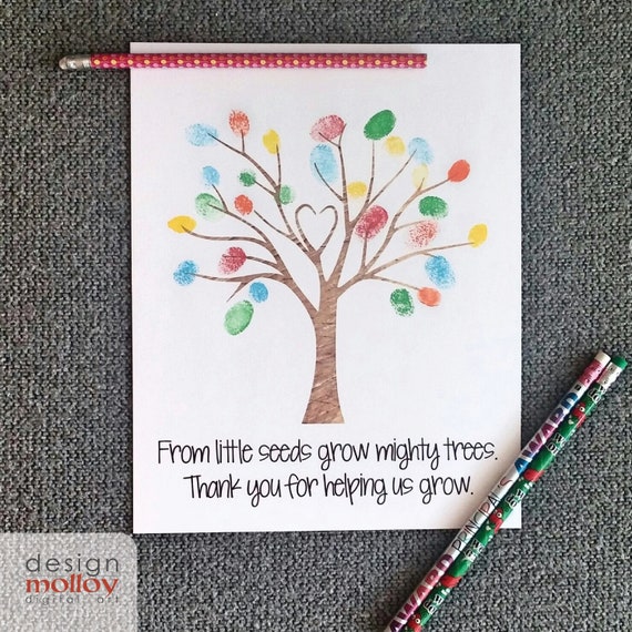 DIY Fingerprint Tree Fingerprint Tree Thumbprints Tree