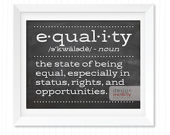 Equal Rights - Human Rights Quote - Protest Art Printable - Equality Poster - Equality for All - Gender Equality - Equality - Non Binary