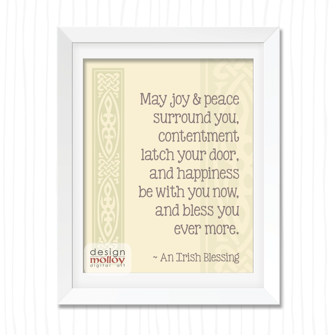 Irish Blessing Print - Irish Decor Print, Irish Blessing Printable Art ...