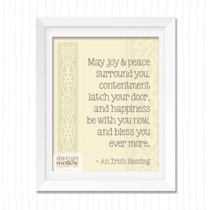 Irish Blessing Print - Irish Decor Print, Irish Blessing Printable Art, Irish Blessing Instant Download, Irish Wedding Blessing, Ireland