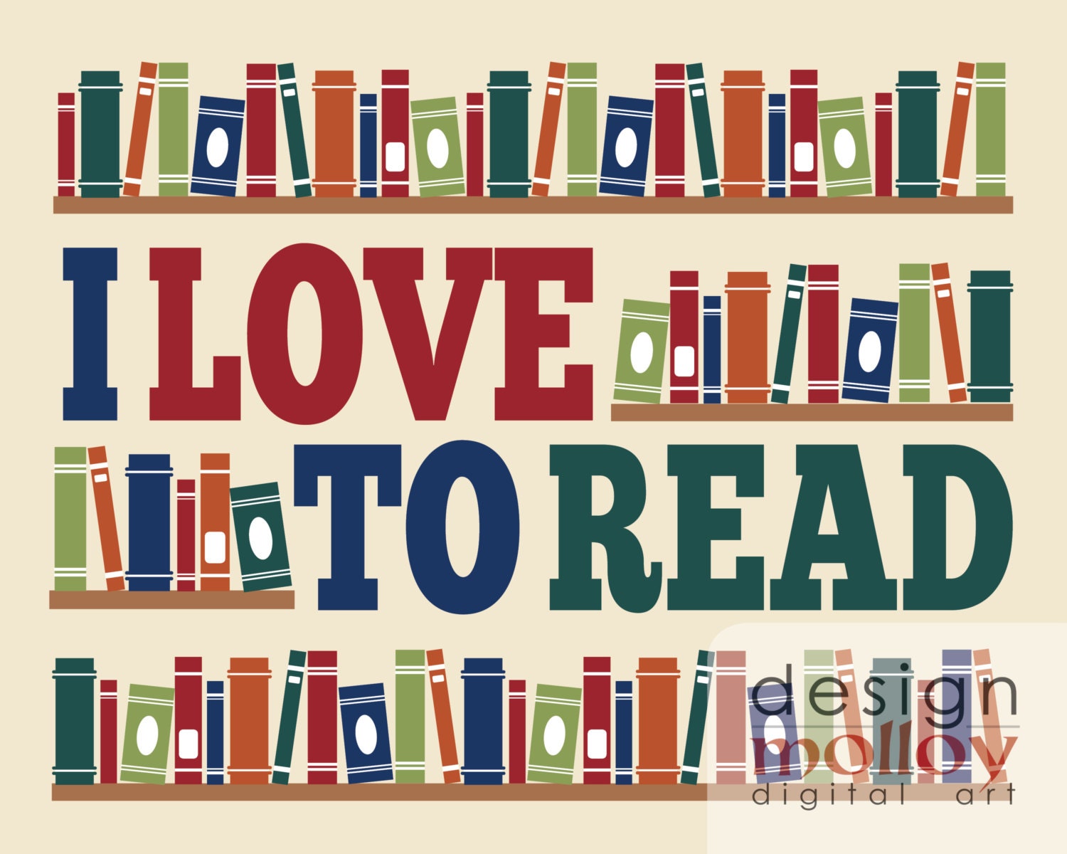 Classroom Reading Poster - I Love to Read Printable, Library Decor,  Bookstore, Classroom Decor, Classroom Printable, Instant Download - Etsy, image size:1500x1200