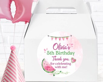 Watermelon Birthday Labels, Watermelon Baby Shower Labels, Watermelon Baby Shower, One in Melon Birthday Labels, Melon Birthday Labels,