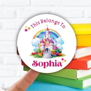 Princess Kids Labels, Princess Daycare Labels, School Supply Labels,  Daycare Labels, Name Labels, Kids Labels, Kids Stickers