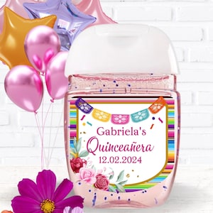 Quinceañera Labels, Quinceañera Sticker, Sweet 16 Birthday Labels, Sweet 16 Favors Labels, Quinceañera Favors Labels,  Mis Quince Labels