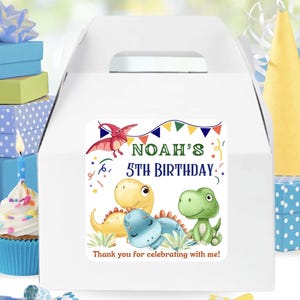 Dinosaur Birthday Favors, Dinosaur Birthday Labels, Dinosaur Party Labels, Dinosaur Party Stickers, Dinosaur Birthday Labels