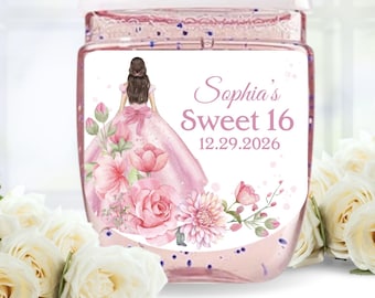 Quinceañera Labels, Quinceañera Sticker, Sweet 16 Birthday Labels, Sweet 16 Favors Labels, Quinceañera Favors Labels, Mis Quince Calcomanía