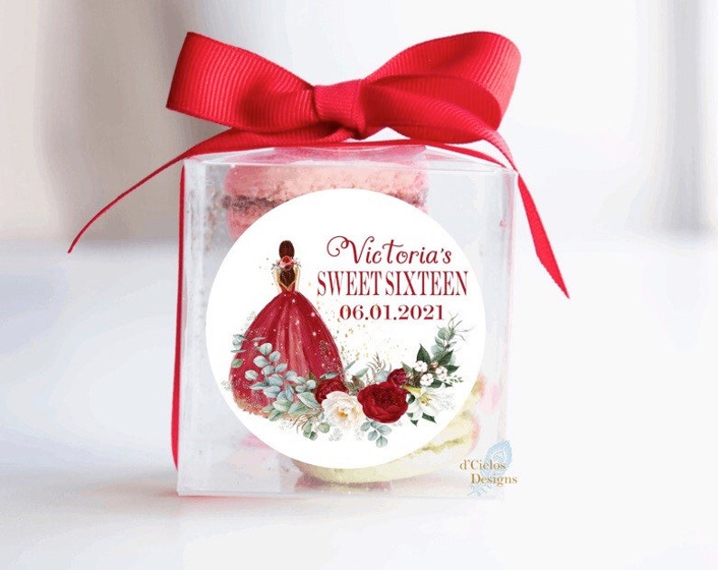 Quincea\u00f1era Labels Quincea\u00f1era Favors Labels Personalized labels Quincea\u00f1era Sticker Sweet 16 Favors Labels Sweet 16 Birthday Labels