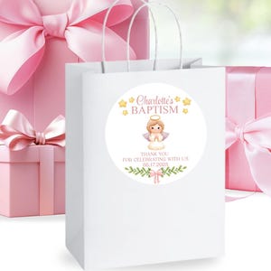 Baptism Favors, Christening Favors, First Holy Communion Favors, Confirmation Favors Stickers, Bautizo Calcomanías, Baptism Favors Stickers