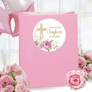 Baptism Favors Labels, Christening Favors Labels, First  Communion Favors Labels, Calcomanía Bautizo