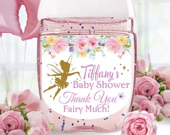 Fairy Baby Shower Labels, Fairy Favors Labels, Fairy Favors Labels, Fairy Hands Sanitizers Labels, Fairies Baby Shower