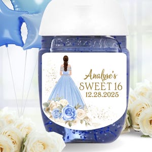 Quinceañera Labels, Quinceañera Sticker, Sweet 16 Birthday Labels, Sweet 16 Favors Labels, Quinceañera Favors Labels, Mis Quince Calcomanía