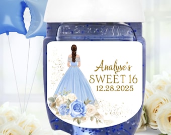 Quinceañera Labels, Quinceañera Sticker, Sweet 16 Birthday Labels, Sweet 16 Favors Labels, Quinceañera Favors Labels, Mis Quince Calcomanía