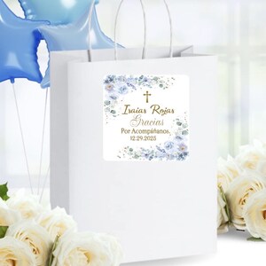 Baptism Labels, Christening Labels, First Holy Communion Labels, Confirmation Labels, Bautizo Etiqueta, Bautizó Calcomanías