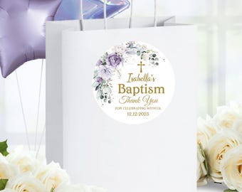 Baptism Favors Labels, Christening Favors Labels, First Communion Favors Labels, Calcomanía Bautizo