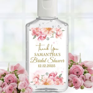 Bridal Shower Hands Sanitizers Labels,  Bridal Shower Labels, Bachelorette Shower Labels