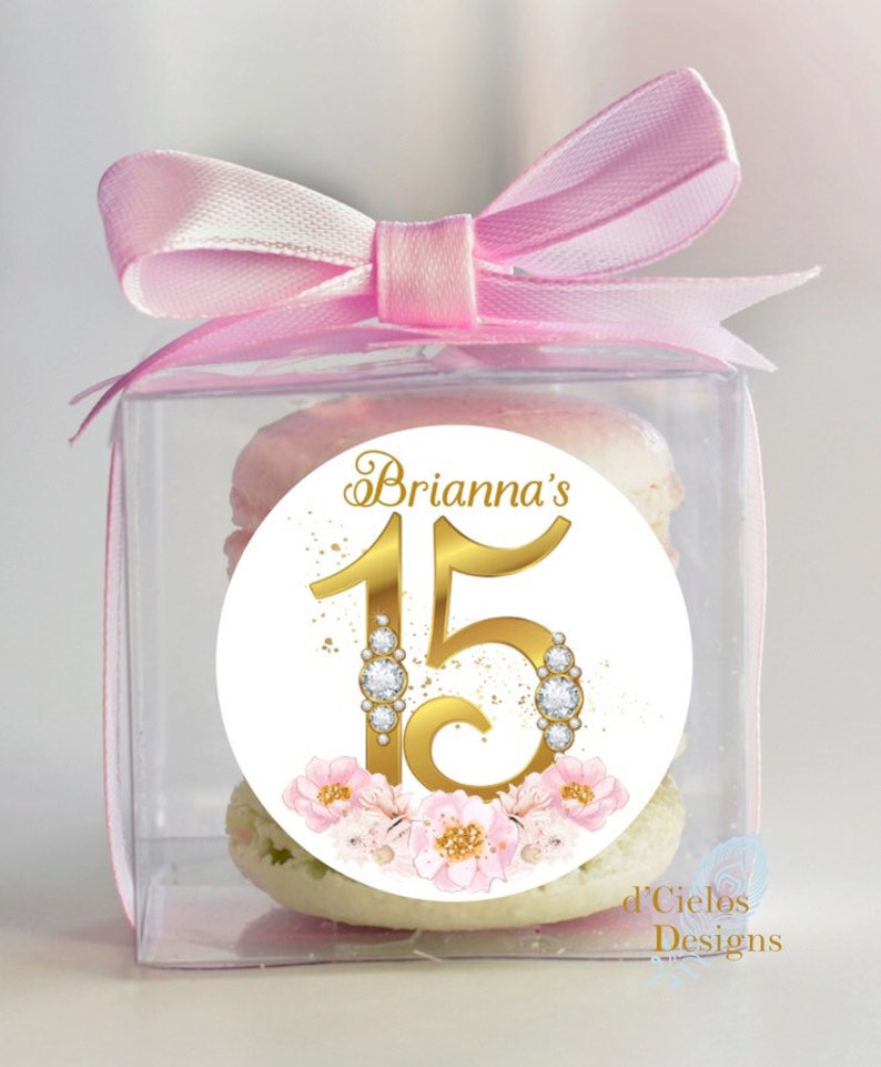 Quinceañera Labels Quinceañera Sticker Sweet 16 Birthday Etsy