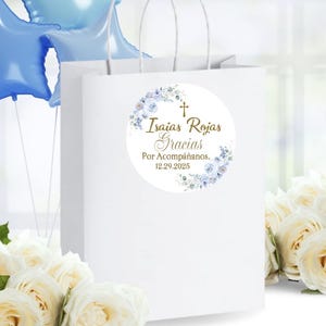 Baptism Favors Labels, Christening Favors Labels , First Communion Labels, Confirmation Labels , Bautizo Calcomanías, Bautizó Calcomanías