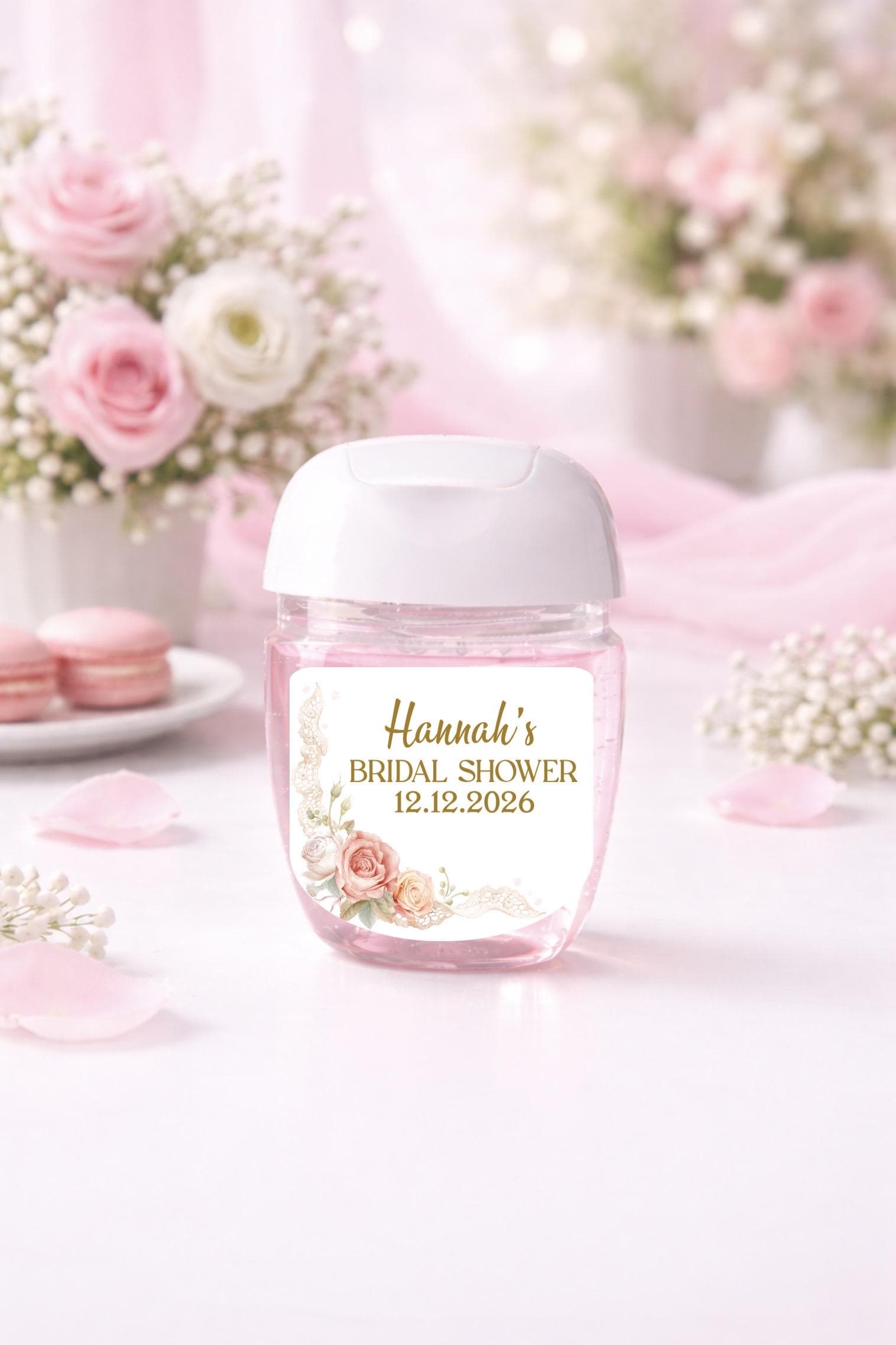 Shower Handle Labels Bridal Shower Hands Sanitizers Labels, Bridal Shower Labels ...