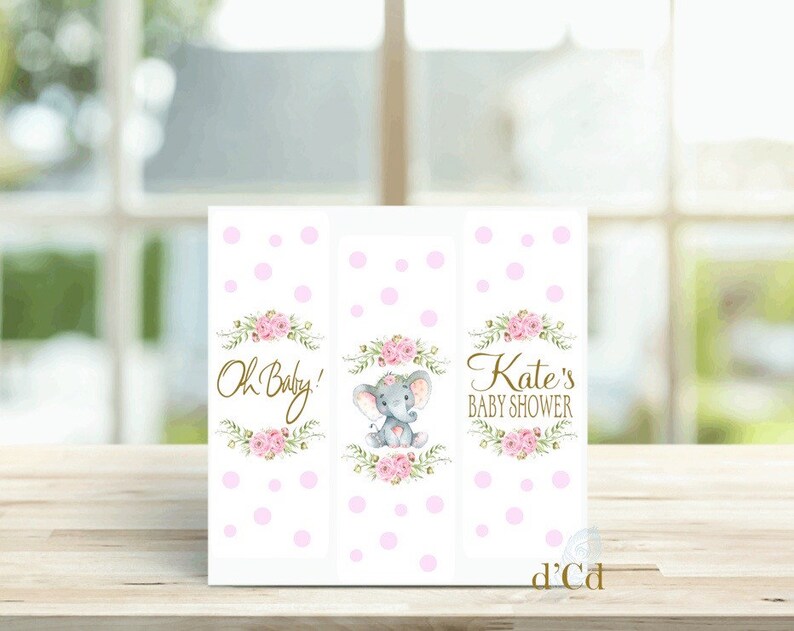 Baby Elephant Baby Shower Labels Quarantine Baby Shower Etsy