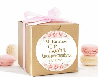 Baptism Labels, Christening Labels, First Holy Communion Labels, Mi Bautizo Calcomanía