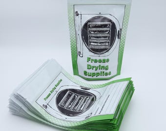 50 Pack 5 MIL Mylar Storage Bags 8x12 With Gusset, and Zipper Top. (1/2 Gal) Keep Your Freeze Dryer Goodies Safe!