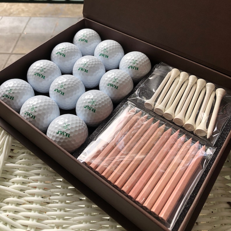Personalized Golf Balls and Display Box Golf Gift Golf Ball Set Gift for golfers CUSTOM GOLF BALLS 3599 image 4