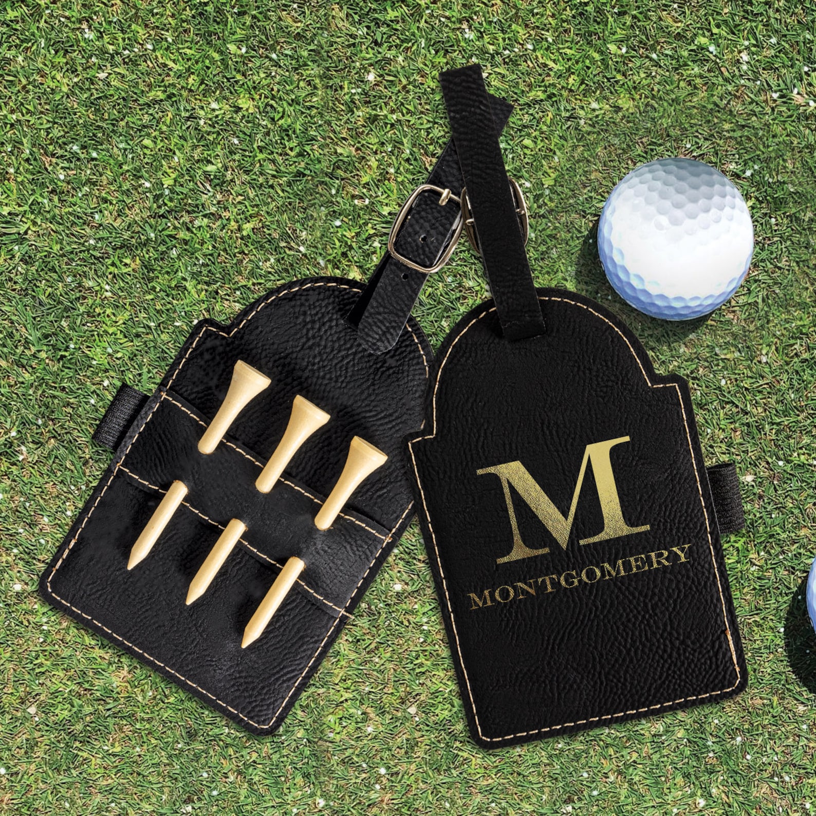 Golf Bag Tag With Golf Tees Personalized Golf Tag Gift for Etsy