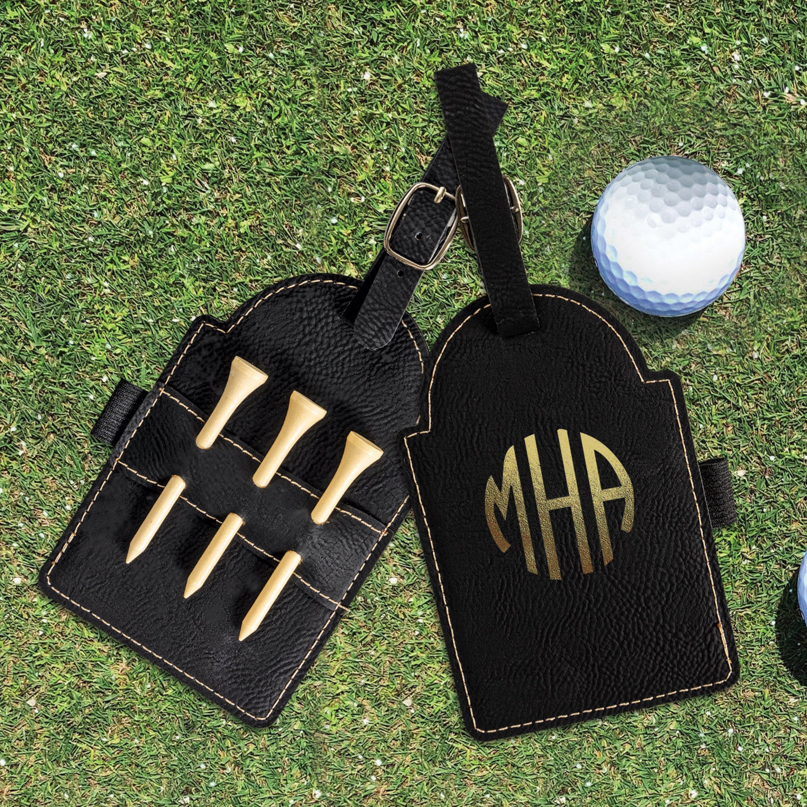 Golf Bag Tag With Golf Tees Personalized Golf Tag Gift for Etsy