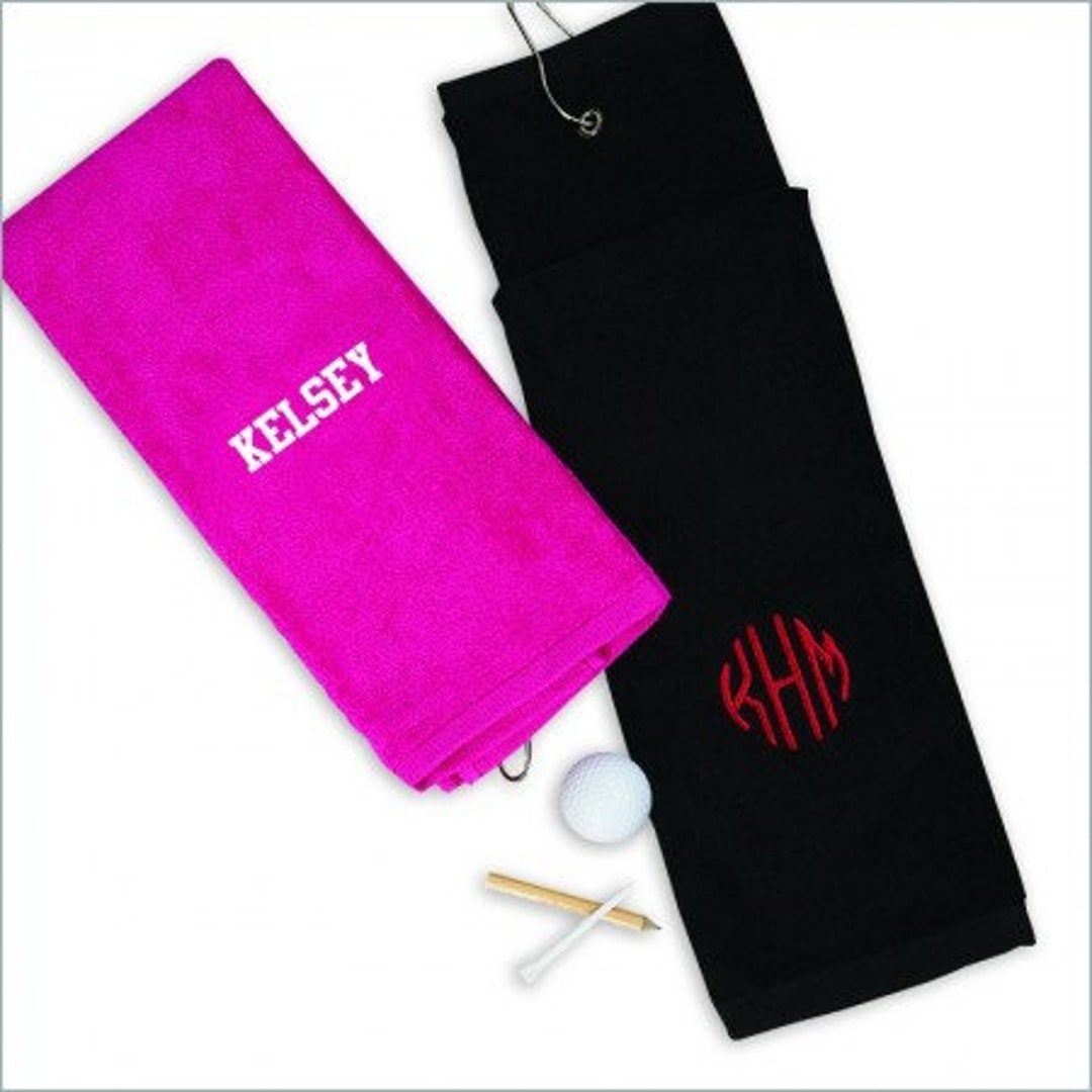 Personalized Golf Towel, Embroidered Towel, Monogram Golf Towel
