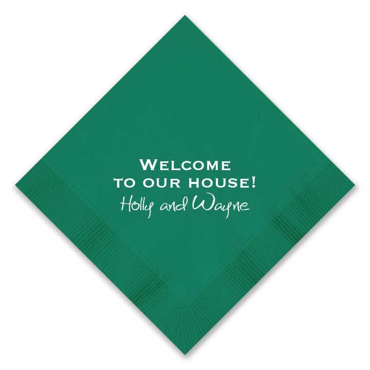 Personalized Luncheon Napkins Custom Wedding Napkins Etsy