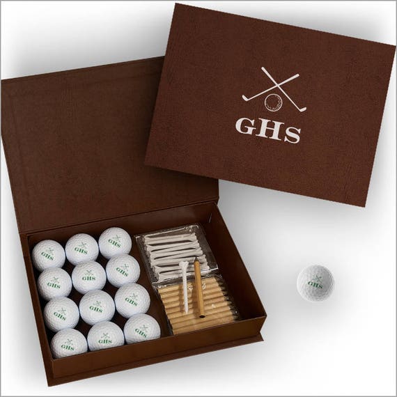 Personalized Golf Balls and Display Box Golf Gift 3599 Etsy