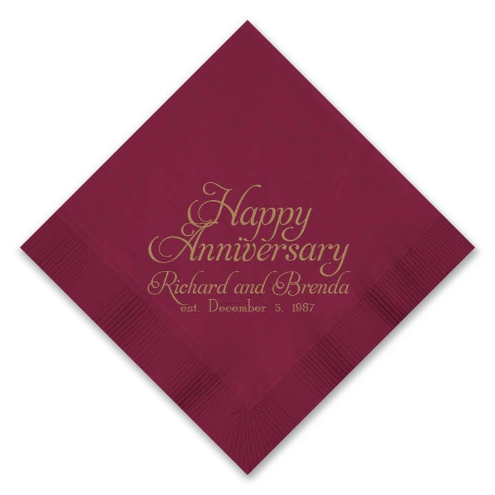 Personalized Luncheon Napkins Custom Wedding Napkins Etsy