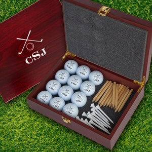 Personalized Golf Balls and Display Box | Golf Gift | Golf Ball Set | Gift for golfers | CUSTOM GOLF BALLS | 3599