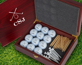 Personalized Golf Balls and Display Box | Golf Gift | Golf Ball Set | Gift for golfers | CUSTOM GOLF BALLS | 3599