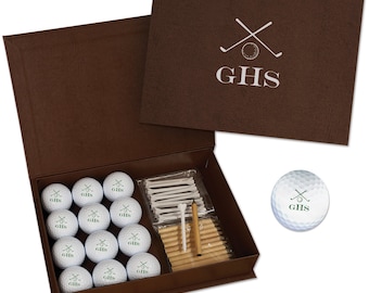 Personalized Golf Balls and Display Box | Golf Gift | Golf Ball Set | Gift for golfers | CUSTOM GOLF BALLS | 3599