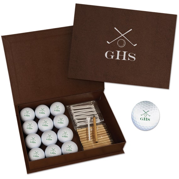 Personalised Golf Set With Golf Balls and Tees, Personalised Golf Balls,  Personalised Golf Set, Golf Tee Storage, Gifts for Men Father's Day 