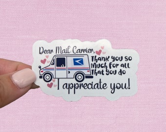 Thank You Mail Carrier Sticker