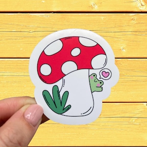 Frog Mushroom Sticker