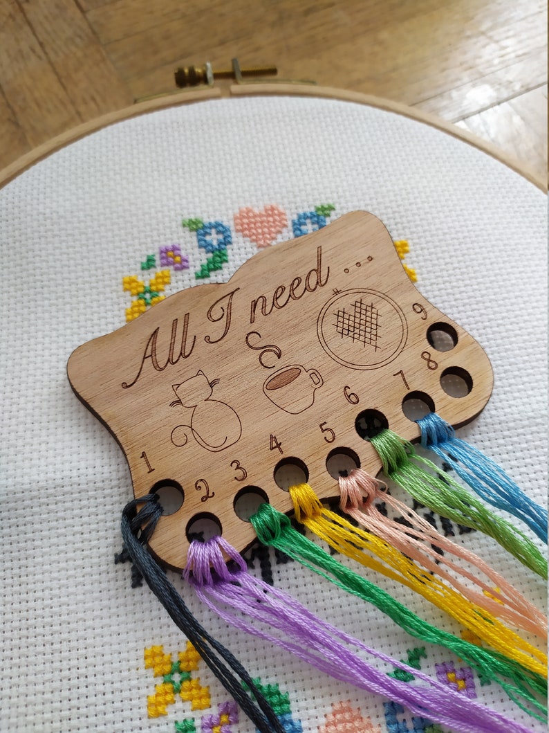 Thread Organiser Thread Organizer Cross Stitch Thread Etsy