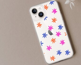 花柄iPhoneケース、花柄、保護シリコンカバー