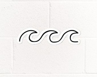Waves Vinyl Sticker | Waterproof Travel Decal