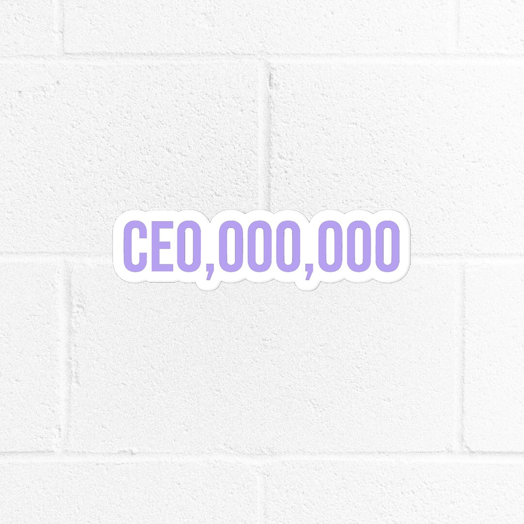 Pco Sticker CEO Sticker | Glossy Laptop Decal, Inspirational Quote - Etsy
