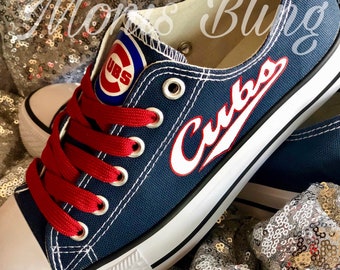 Cubs converse | Etsy