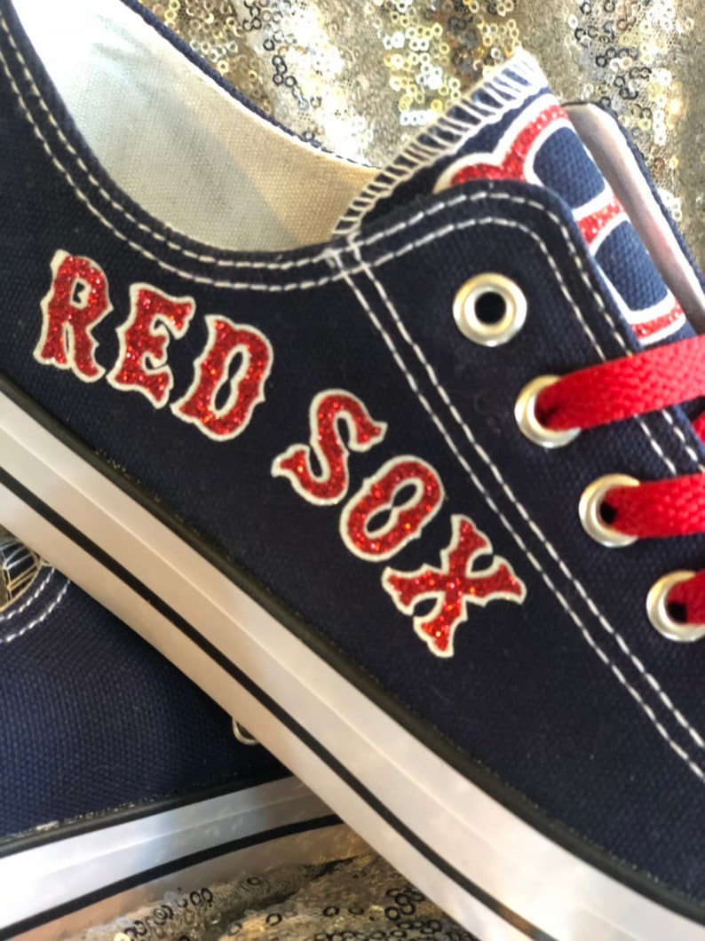 Boston Red Sox Custom Womans Shoes Etsy