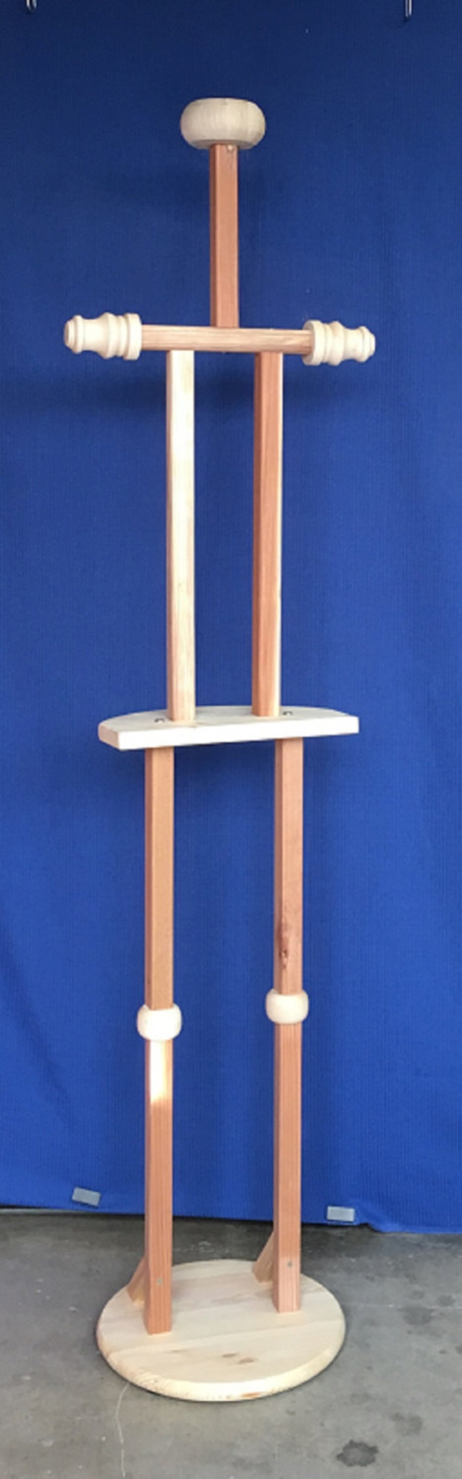 HEAVY DUTY ARMOR Full Display Stand Made in U.S.A. Approx. Six Feet. Great Medieval Roman