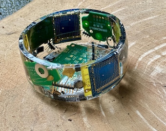 Upcycled Circuit Board Trinket Dish: Nerdy Tech Gift
