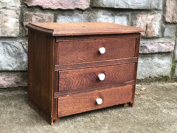 Rustic Cabinet Wooden Cabinet Jewelry Box 3 Drawer Cabinet Etsy